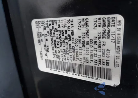 2018 Nissan Rogue S from USA, damaged, VIN JN8AT2MV3JW314872
